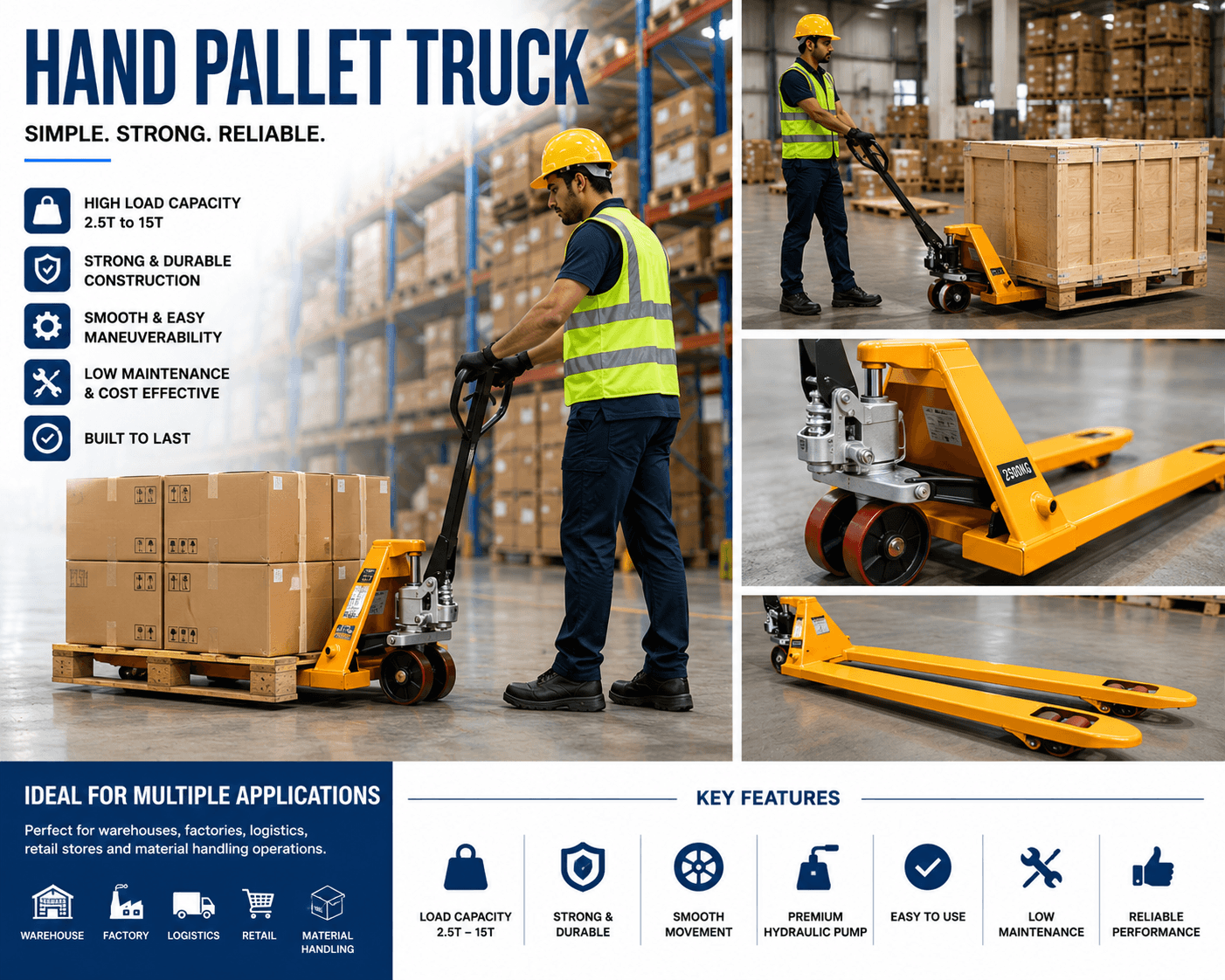 Heavy-Duty Hand Pallet Trucks